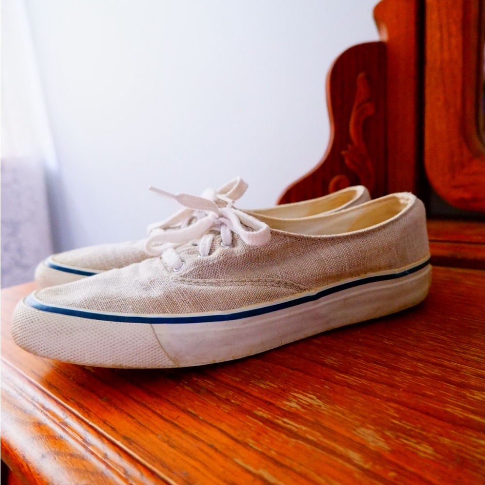 Sperry White Canvas Sneakers